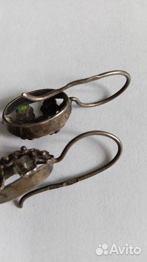 Серьги серебро старинные