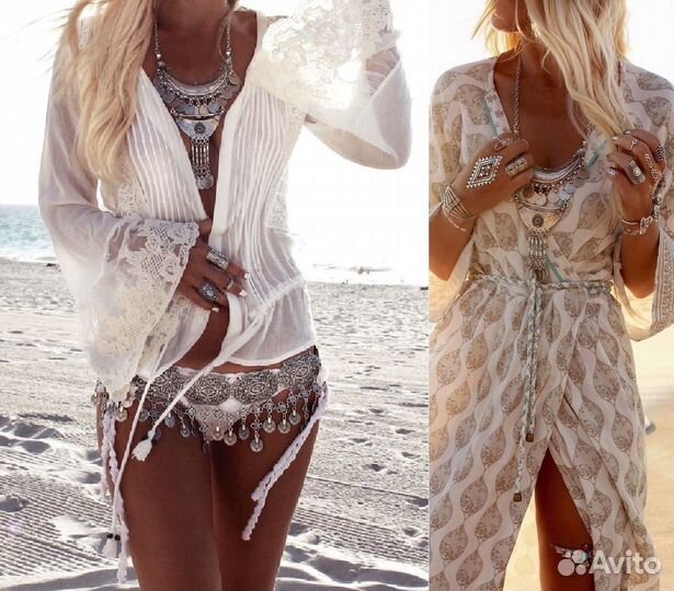 Бусы колье ожерелье чокер бохо готика хиппи