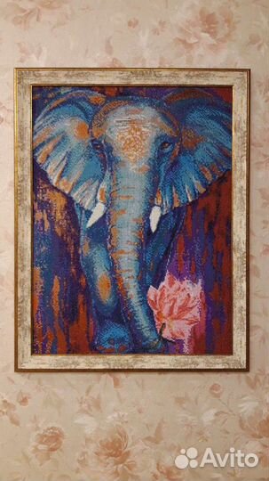 Картина алмазная мозаика готовая работа