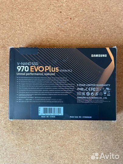 500GB SSD Samsung 970 EVO Plus (M.2 PCI-E 3.0 x4)