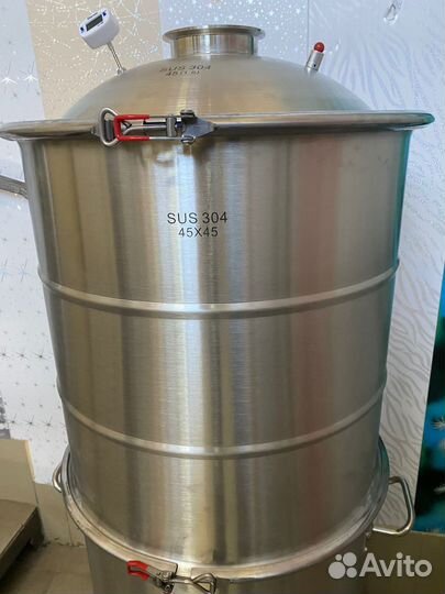 Перегонный куб 170л lux с выходом 3*4*