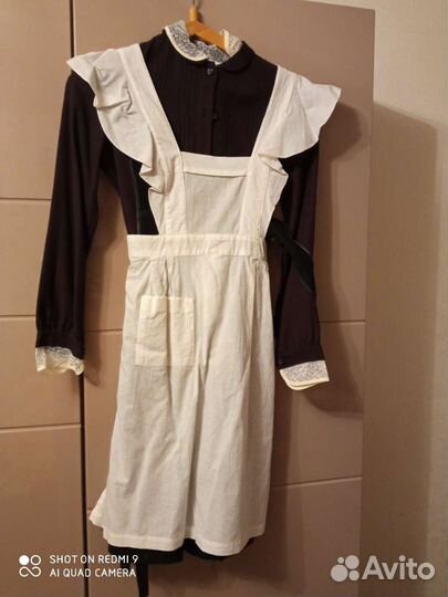 Белый школьный фартук СССР