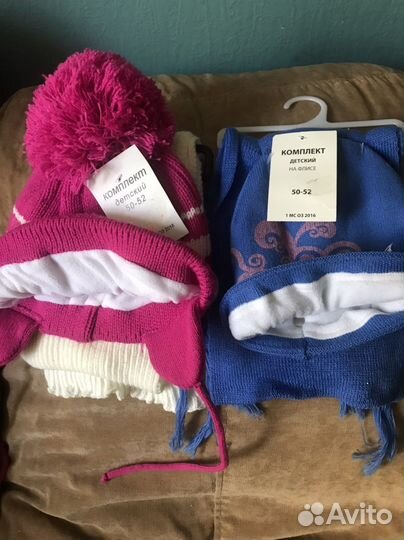 Комплект шапка и шарф для девочки