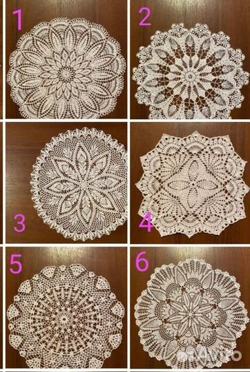 Салфетки вязаные крючком/ вязание на заказ