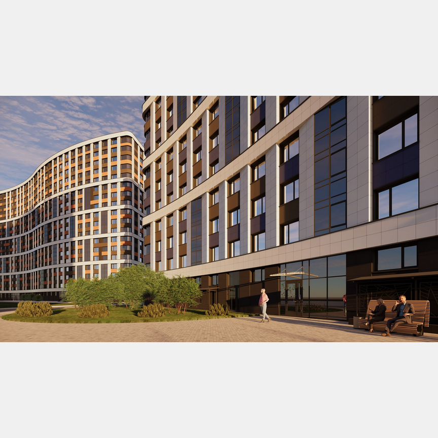 2-к. квартира, 52,8 м², 6/18 эт.