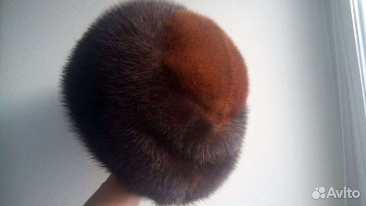 Шапка норковая улитка