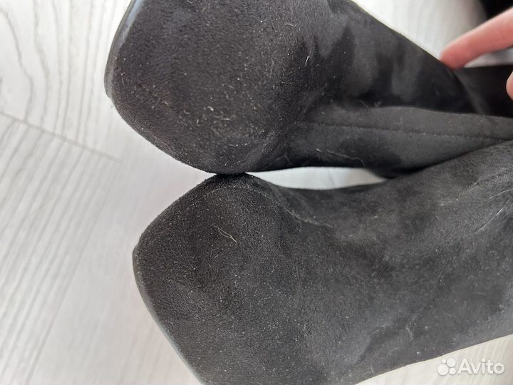 Сапоги замшевые осень весна женские 37