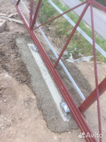 Откатные ворота с монтажом