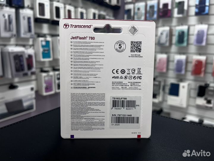 Флешка transcend JetFlash 780 16GB USB 3.1 Gen 1