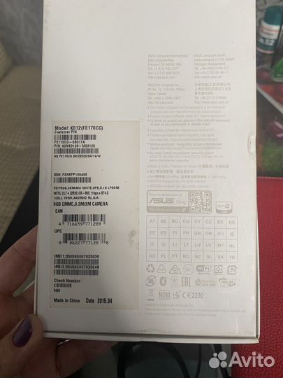 Планшет asus fonepad 7 k012 fe170cg