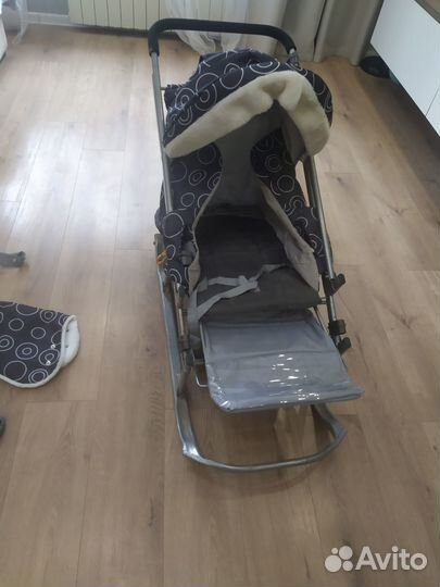 Санки коляска зимние