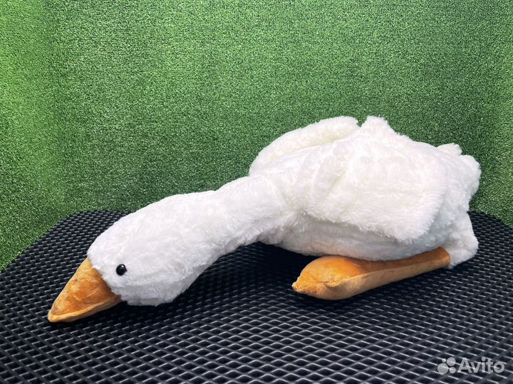 Плюшевая мягкая игрушка утка гусь подушка утя