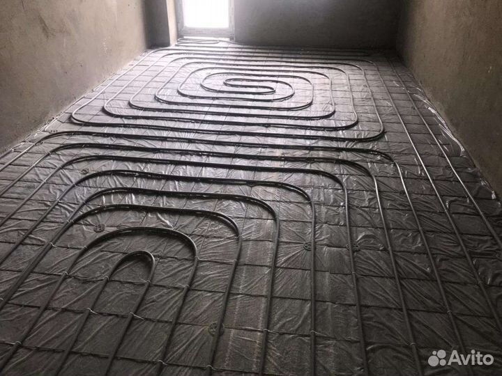 Водяной теплый пол, монтаж отопления, котельные