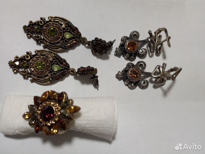 Серьги серебро СССР