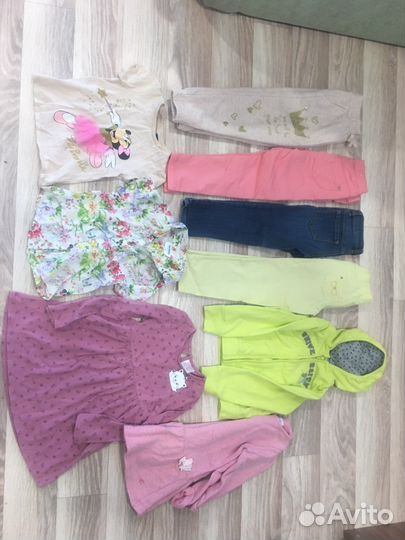 Вещи пакетом на девочку 104-110