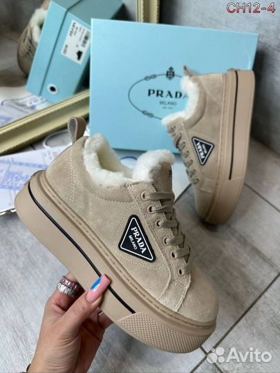Кеды зимние женские prada