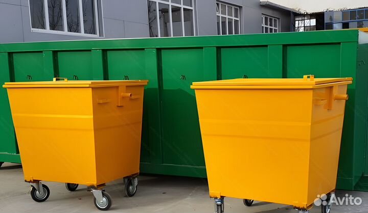 Мусорный евроконтейнер 1,1м3 Е1-04043