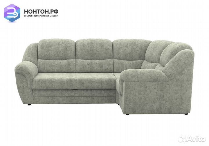 Диван угловой дельфин Соната серый