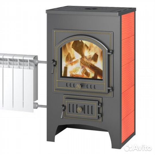 Печь Везувий пк-01 с плитой и Т/О Дверь: 205, Обли