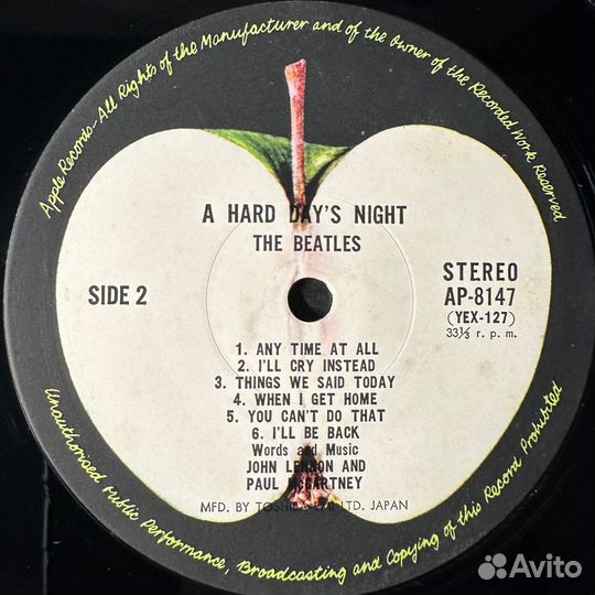 The Beatles – A Hard Day's Night (Япония 1974г.)