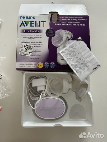Молокоотсос philips avent электрический