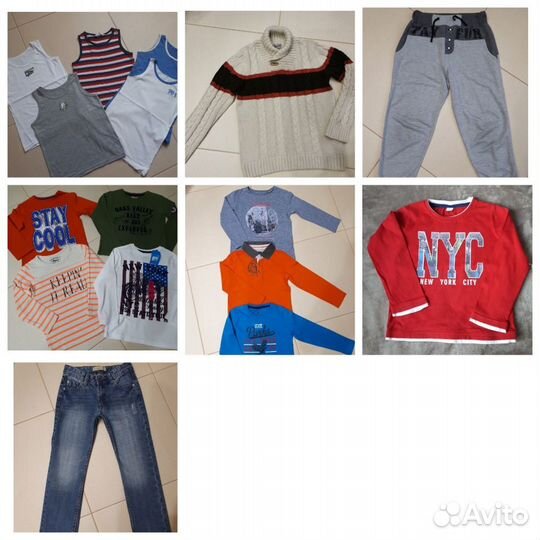 Брендовые вещи пакетом на мальчика 122-128