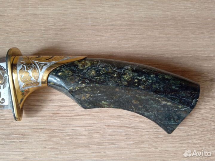 Сувенир нож в шкатулке змеевик С Днём рождения