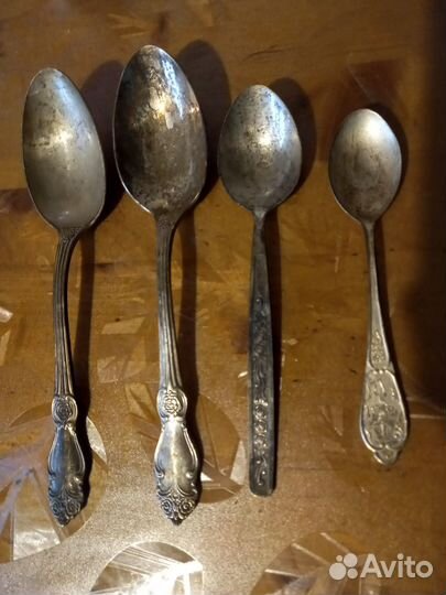 Столовые приборы СССР. Мельхиор. Ложки