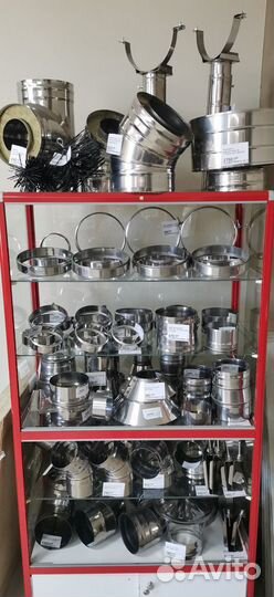 Дымоходы, крашенные дымоходы