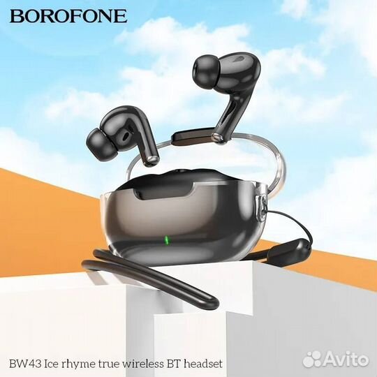 BT TWS Гарнитура borofone BW-43 Black