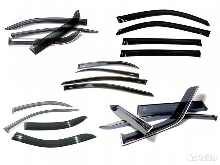 Ветровик накладной skyway Hyundai Tucson 2004-2009