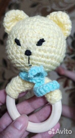 Погремушка грызунок амигуруми