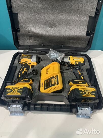 Набор 2в1 DeWalt гайковерт и винтоверт 18v