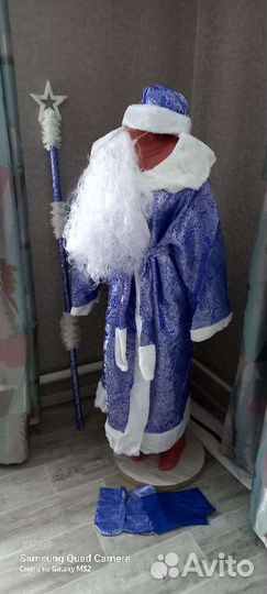 Костюм деда мороза, плотный