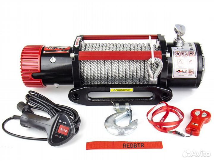 Лебедка Redbtr hunter 12 с чугуным клюзом