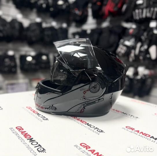 Модуляр три четверти Мотошлем