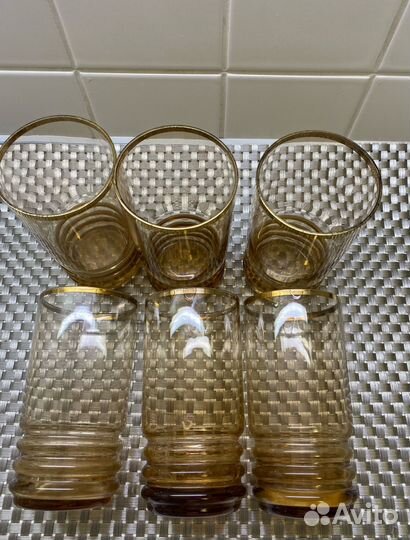Стаканы из тонкого стекла СССР