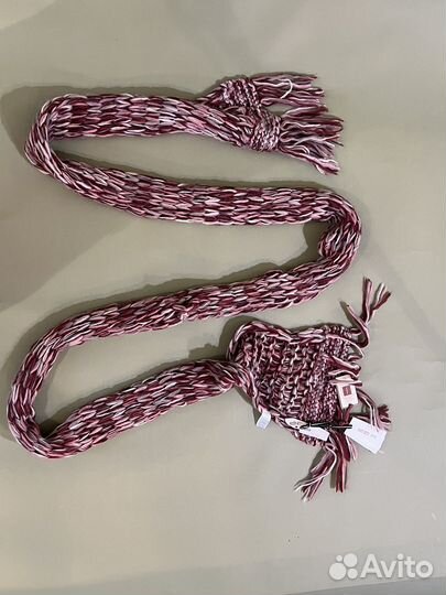 Kenzo новый комплект пончо шарф шапка