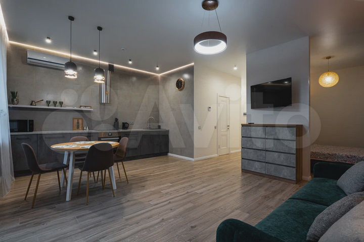 1-к. апартаменты, 46,7 м², 1/6 эт.