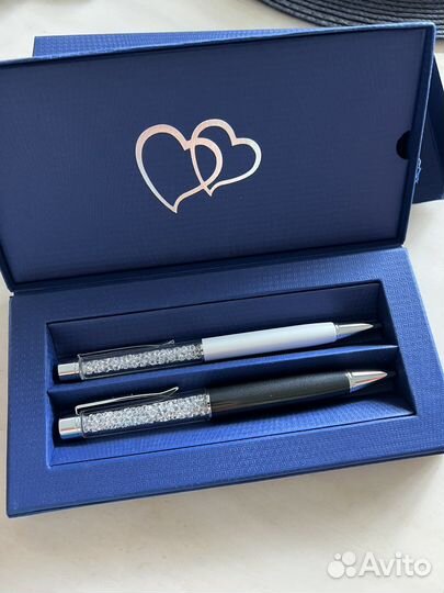 Ручка swarovski, подарочный набор 2шт