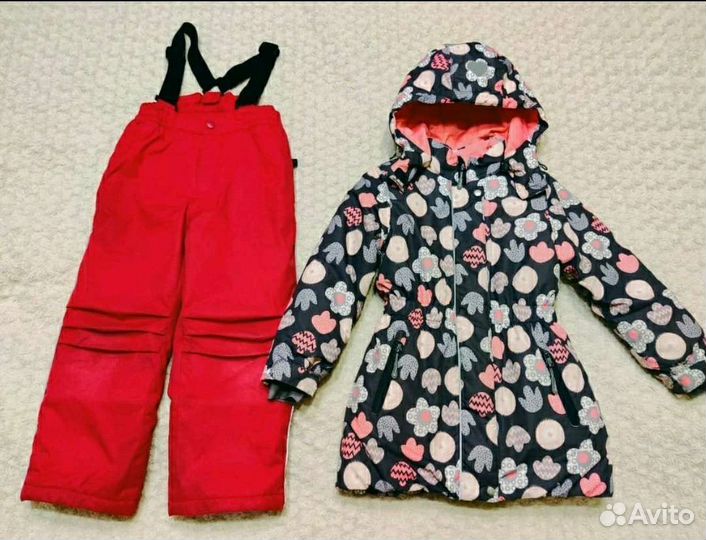 Пакет зимней одежды для девочки 110-116см