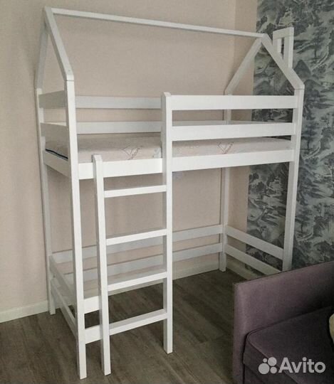 Кровать чердак высокий борт