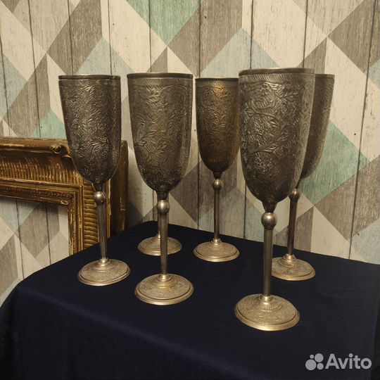 Старинные бокалы Mermod jaccard and C. O