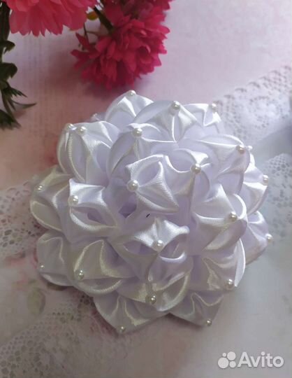 Банты белые к школе