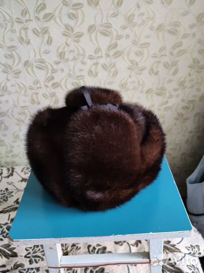 Норковая шапка мужская ушанка