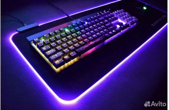 Игровой коврик для мыши RGB с подсветкой