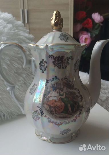 Кофейник или чайник Мадонна ГДР и сахарница СССР