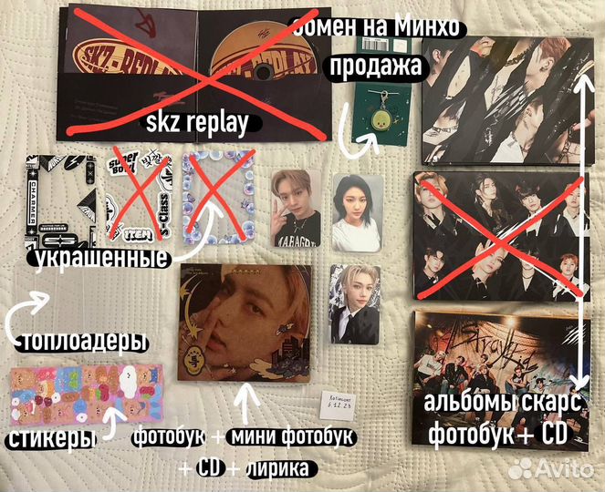 Карты, стафф, альбомы stray kids