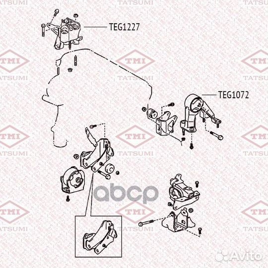 Опора двигателя toyota Avensis Verso/Noah/Ipsum