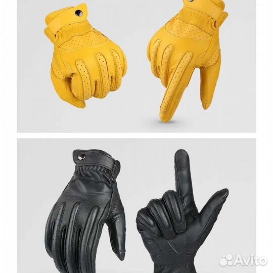 Перчатки тактические кожаные Military